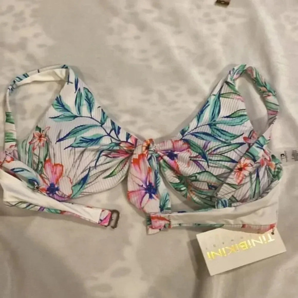 TiniBikini Swimwear Two Piece Bathing Suit Tropical - Picture 2 of 8